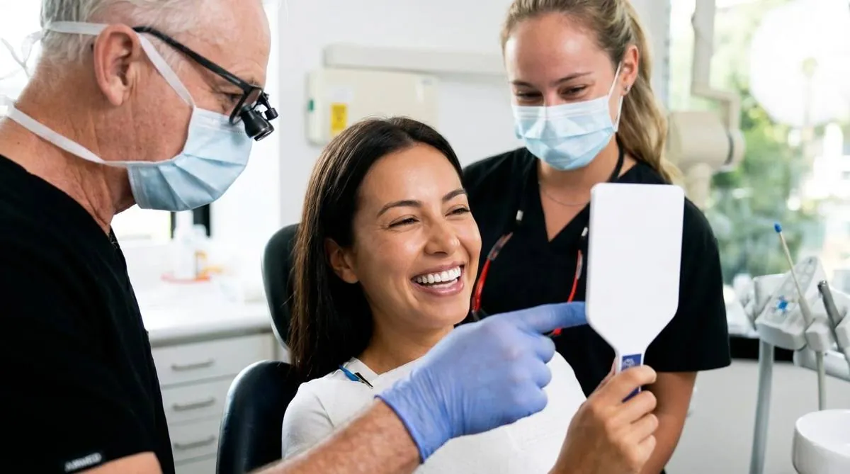A bright, even smile after treatment at Dentist In The Park, Bondi Junction